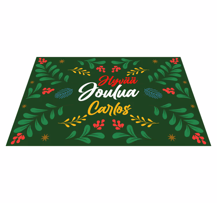 Jouluinen pöytätabletti joulukasvi-kuvioisena - Tenstickers