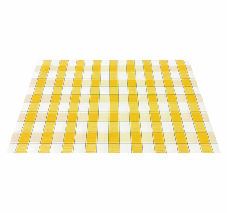 Keltainen ruudullinen pöytätabletti - Tenstickers