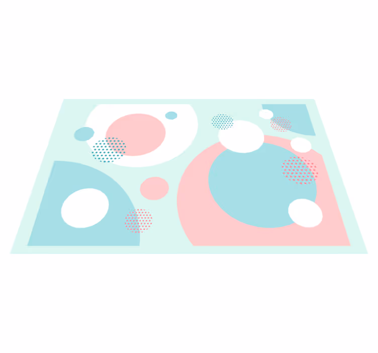 Pöytätabletti moderni geometriset värilohkot - Tenstickers
