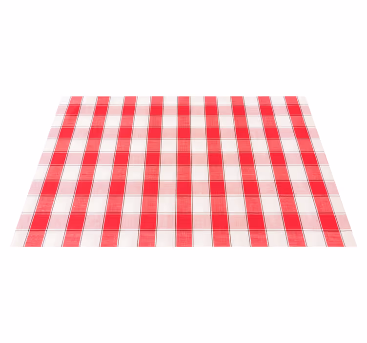 Punainen ruudullinen pöytätabletti - Tenstickers
