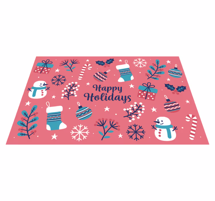Leikkisät joulukoristekuviot pöytätabletti - Tenstickers