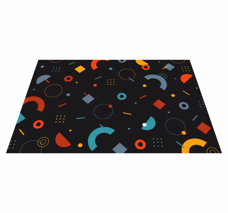 Pöytätabletti moderni geometrinen värikäs kuvio - Tenstickers