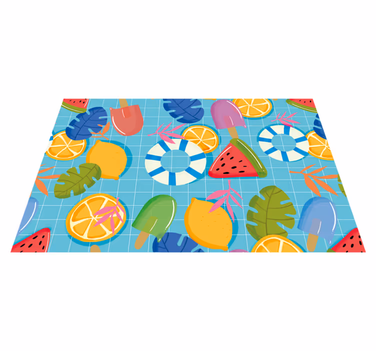 Hedelmiä ja jäätelöitä lasten pöytätabletti - Tenstickers
