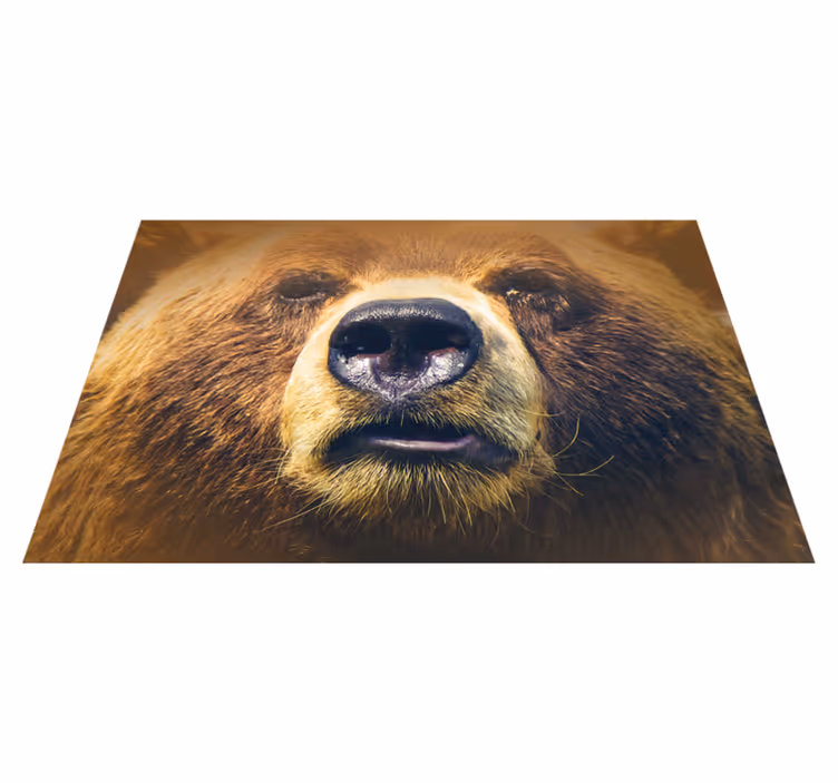 Alkuperäinen pöytätabletti karhun kasvot lähikuvassa - Tenstickers