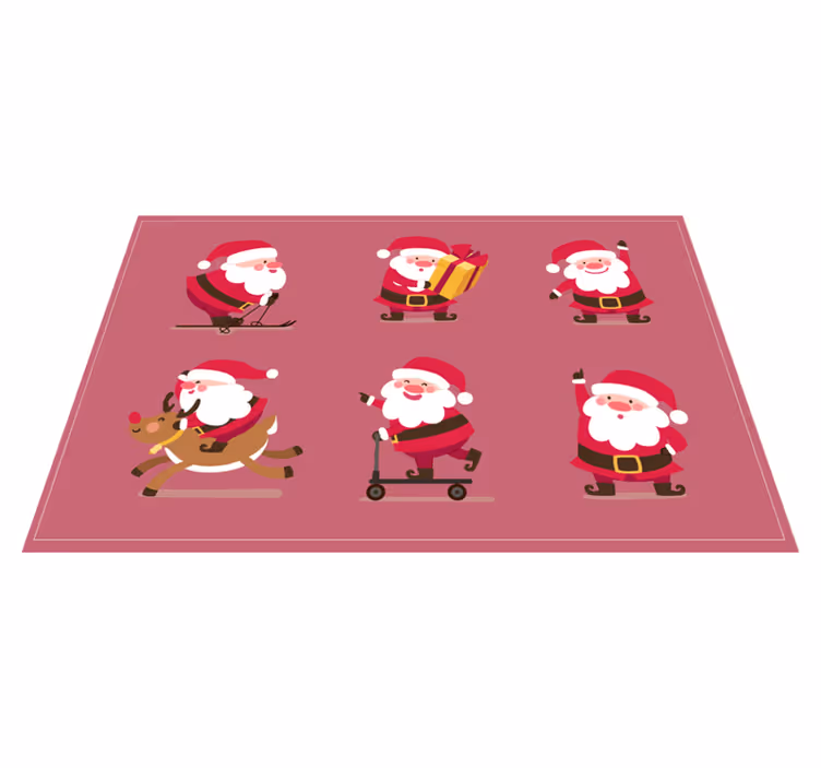 6 söpö joulupukki jouluinen pöytätabletti - Tenstickers