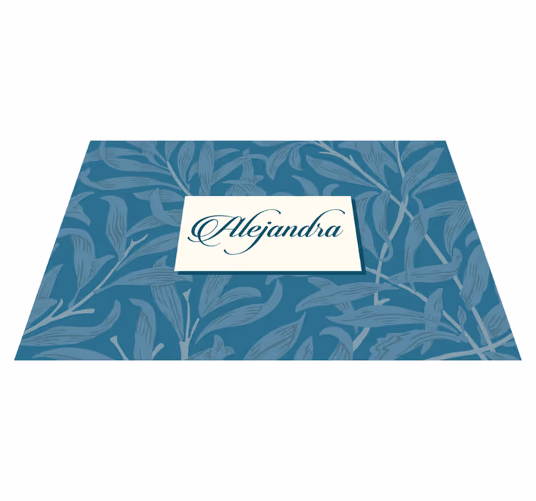 Pöytätabletti nimellä elegant leaf design - Tenstickers