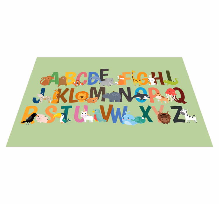 Eläinten aakkoset de lasten pöytätabletti - Tenstickers