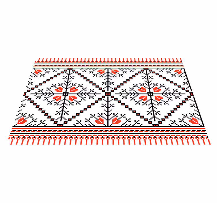 Alkuperäinen pöytätabletti geometrisella kukkakuviolla - Tenstickers