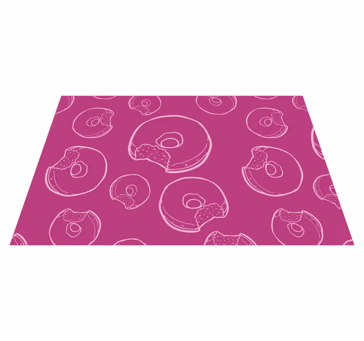 Alkuperäinen pöytätabletti värikkäällä donitsikuviolla - Tenstickers