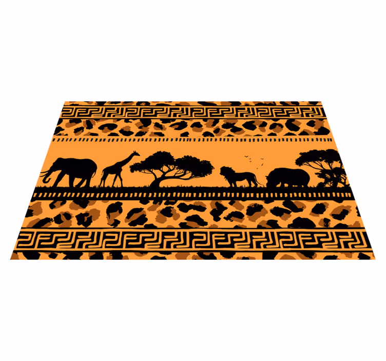 Leopardipainatus afrikkalaisilla eläimillä tekstuuri pöytätablett - Tenstickers