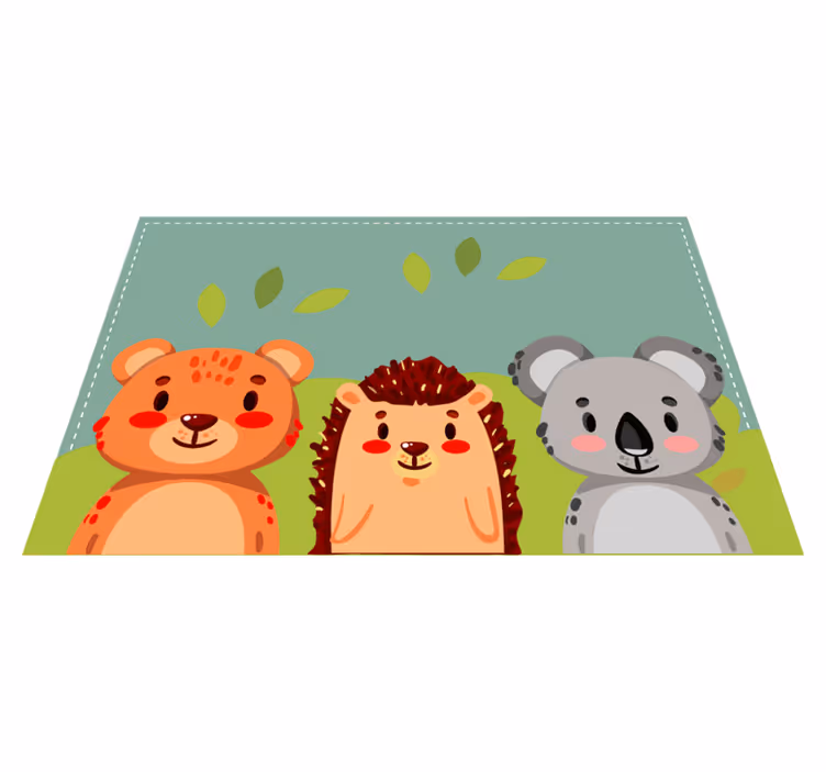 Litteä villieläinten korttikokoelma lasten pöytätabletti - Tenstickers