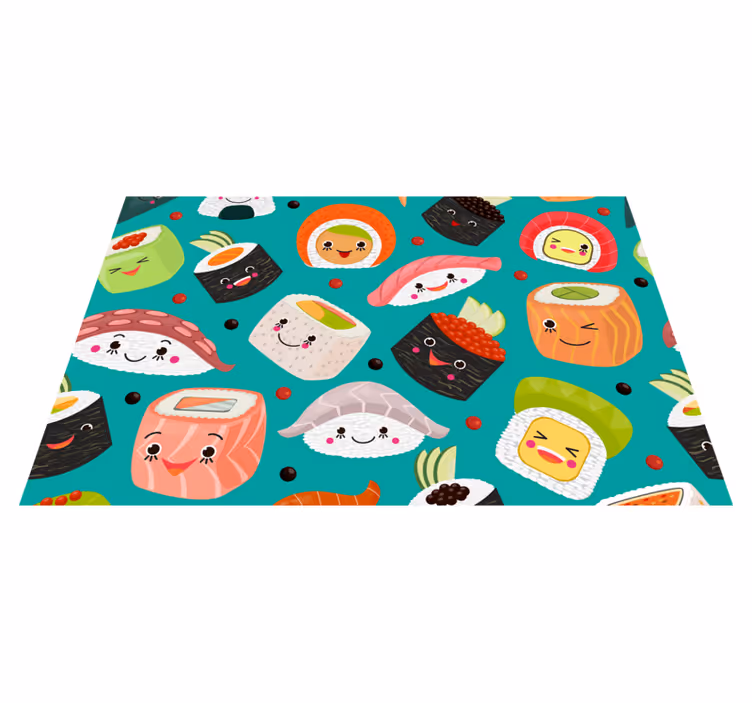Sushi kasvot vinyylilevyt - Tenstickers