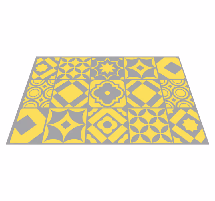 Geometriset kuvio pöytätabletti - Tenstickers