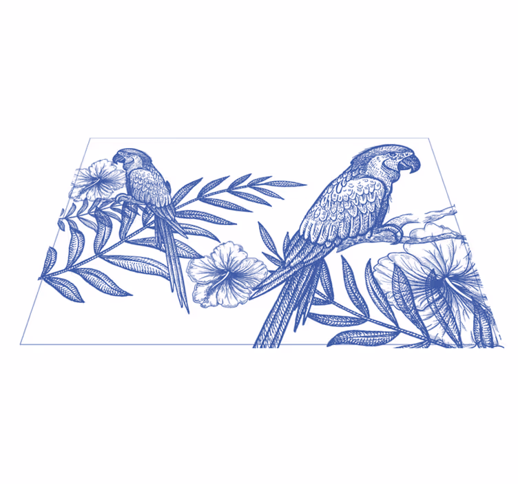 Elegant papukaijakoriste alkuperäinen pöytätabletti - Tenstickers