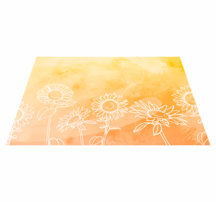 Auringonkukka pöytätabletti moderni - Tenstickers