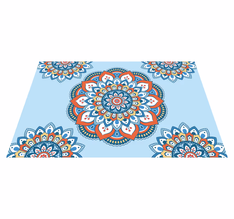 Monivärinen mandala tyylikäs pöytätabletti - Tenstickers