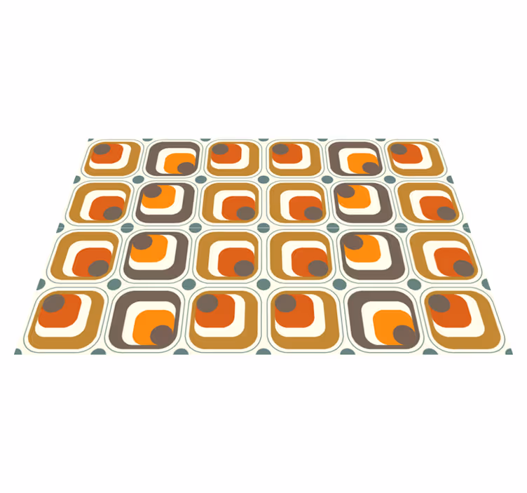 Retro-ruutujen kuvio Alkuperäinen pöytätabletti - Tenstickers