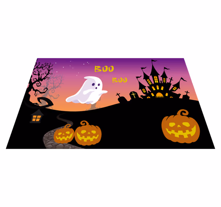 Boo halloween yö halloween placemats - Tenstickers