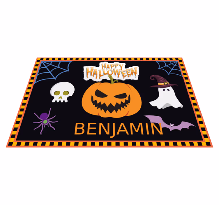 Lasten halloween-kuvio nimellä Suorakulmainen pöytätabletti - Tenstickers