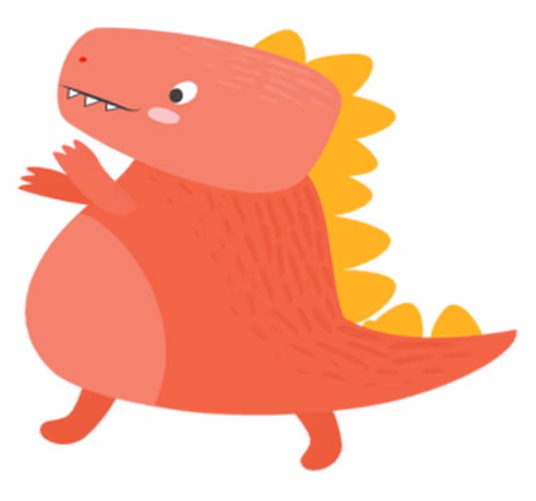 Söpö dinosaurushahmo lasten pöytätabletti - Tenstickers