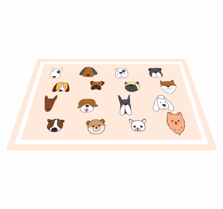 Eläin kasvot kokoelma lasten pöytätabletti - Tenstickers