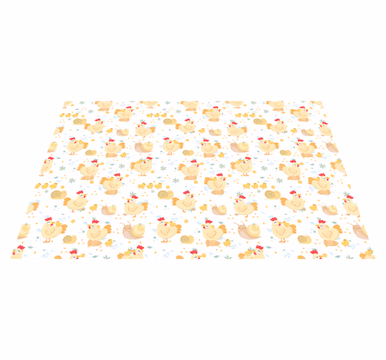 Söpö kana-kuvio lasten pöytätabletti - Tenstickers