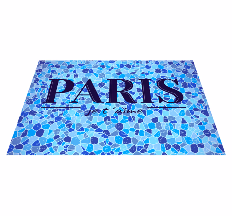 Pariisin rakkauslainaus pöytätabletti tekstillä - Tenstickers