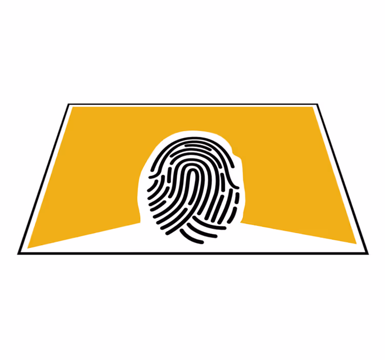Alkuperäinen pöytätabletti tyylitelty sormenjälkikuvio - Tenstickers