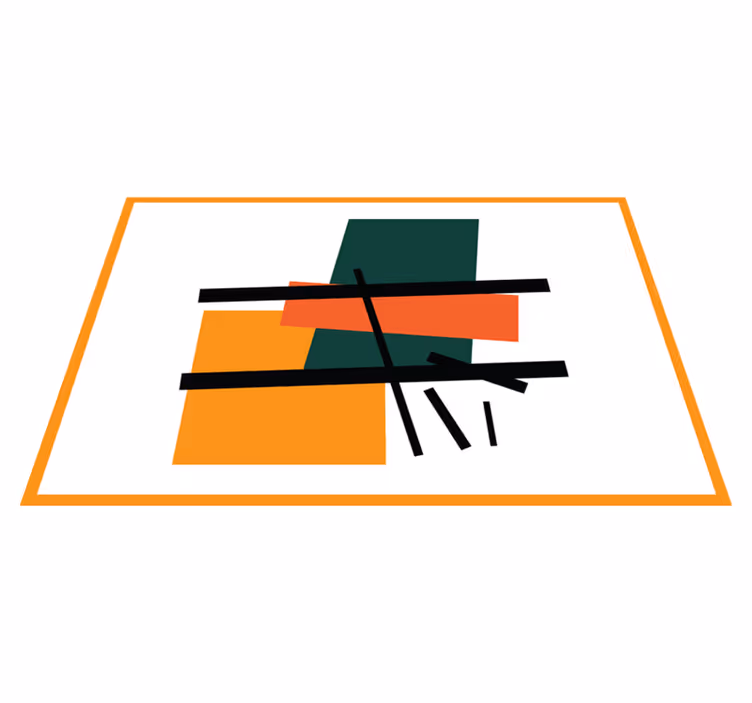 Abstraktit geometriset palat pöytätabletti moderni - Tenstickers