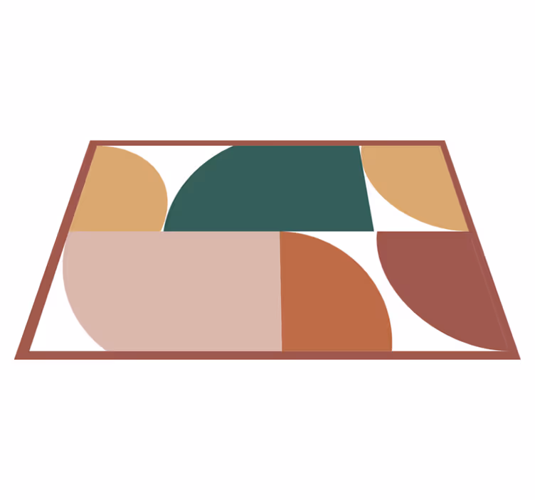 Pöytätabletti moderni geometriset värisegmentit - Tenstickers