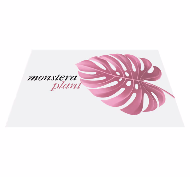 Alkuperäinen pöytätabletti monstera-lehtikuvioilla - Tenstickers