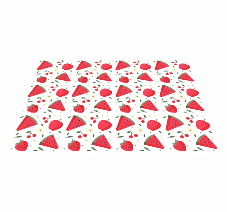 Hedelmäviipalekuvio lasten pöytätabletti - Tenstickers