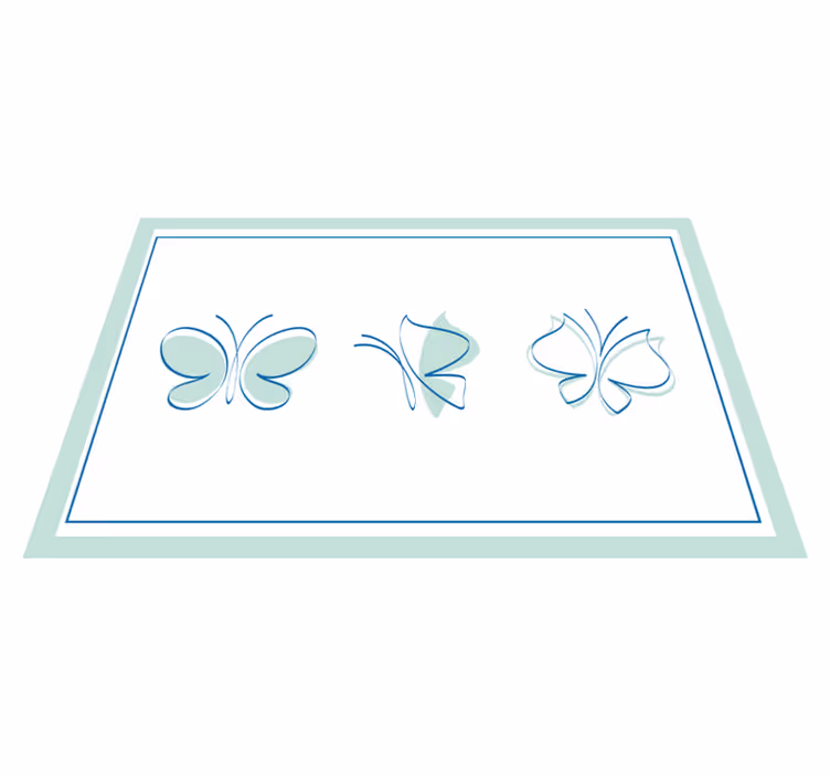Alkuperäinen pöytätabletti elegantteja perhoskuvioita - Tenstickers