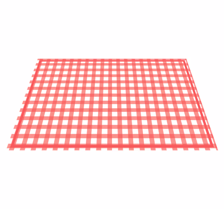 Ruudullinen punainen pöytätabletti - Tenstickers