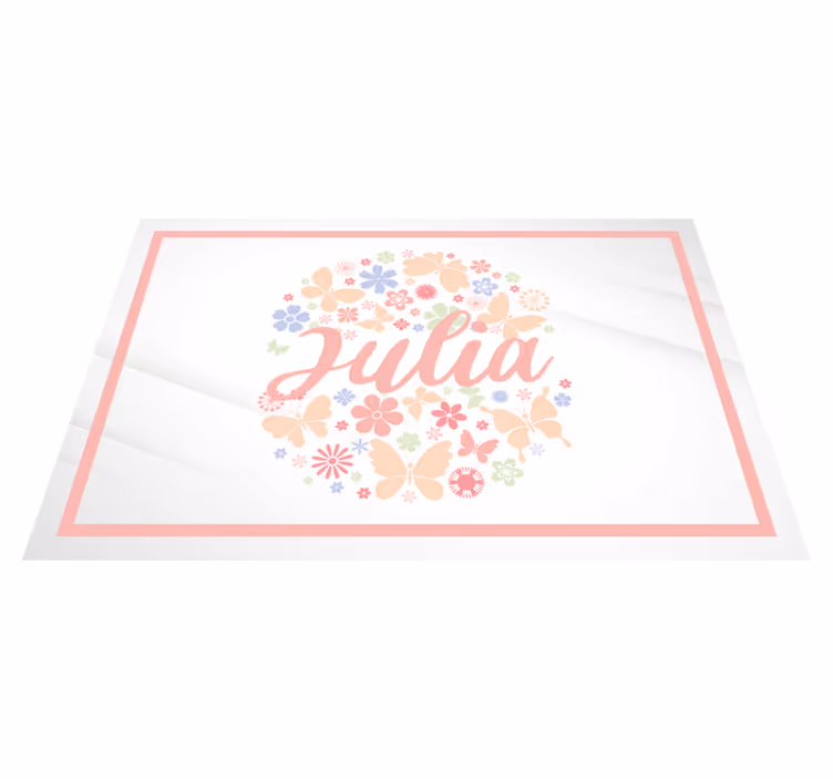 Ympyrä perhosia nimellä pöytätabletti nimellä - Tenstickers