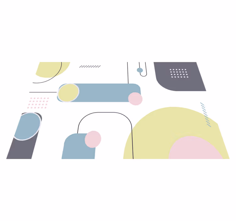 Pöytätabletti moderni geometrinen muotojärjestys - Tenstickers