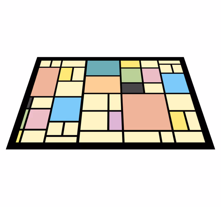 Pöytätabletti moderni geometrinen abstrakti kuvio - Tenstickers