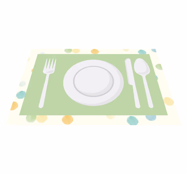 Pöytätabletti moderni nykyaikainen ruokailusarja - Tenstickers