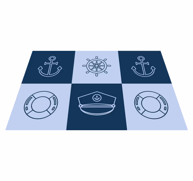 Merisymbolit matto alkuperäinen pöytätabletti - Tenstickers