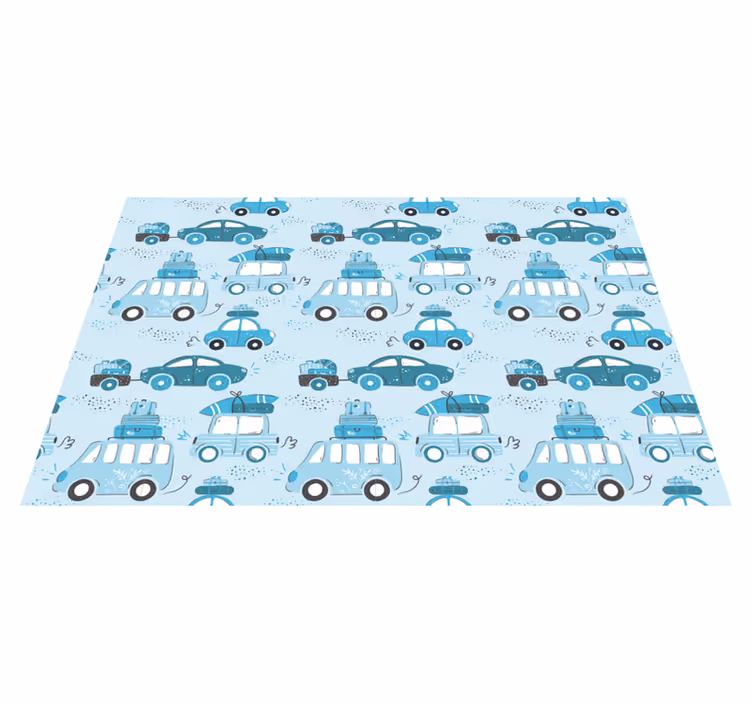 Autotmatkatavaroilla lasten pöytätabletti - Tenstickers