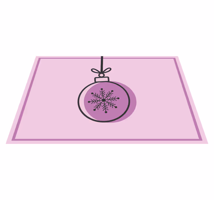 Lumihiutalekoristekuvio joulupöytätabletti - Tenstickers