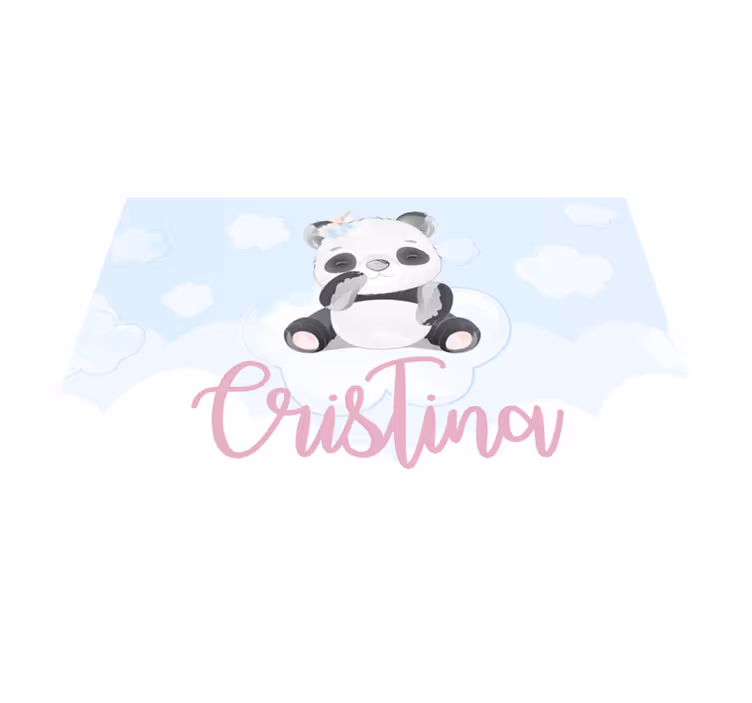 Söpö panda hahmo lasten pöytätabletti - Tenstickers