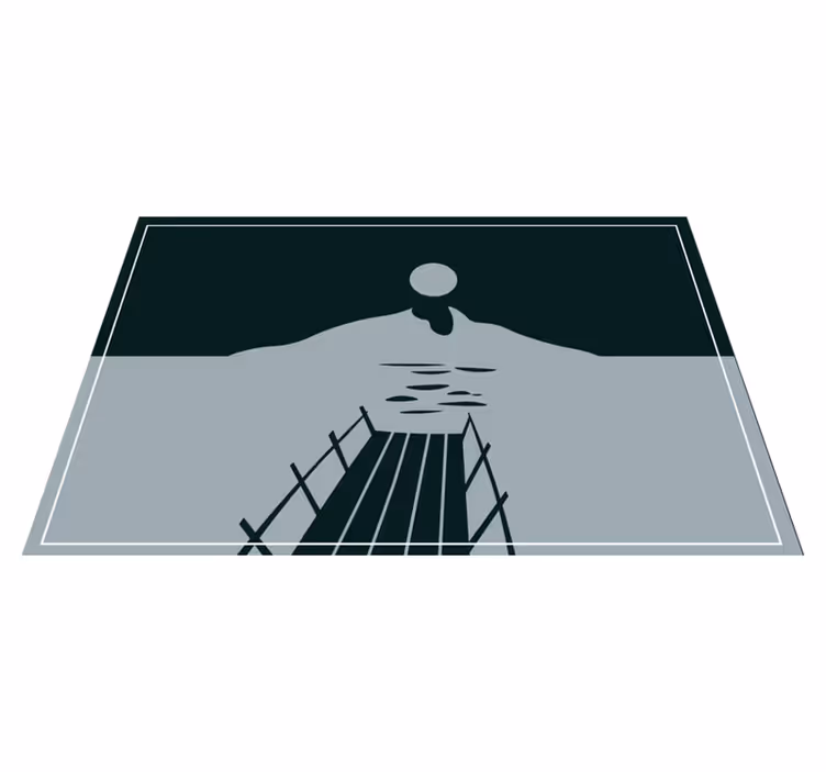 Silta veden yllä pöytätabletti moderni - Tenstickers