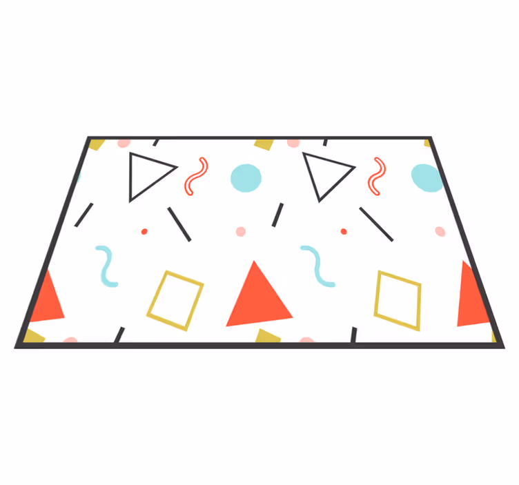 Hauskoja geometrisia muotoja Alkuperäinen pöytätabletti - Tenstickers