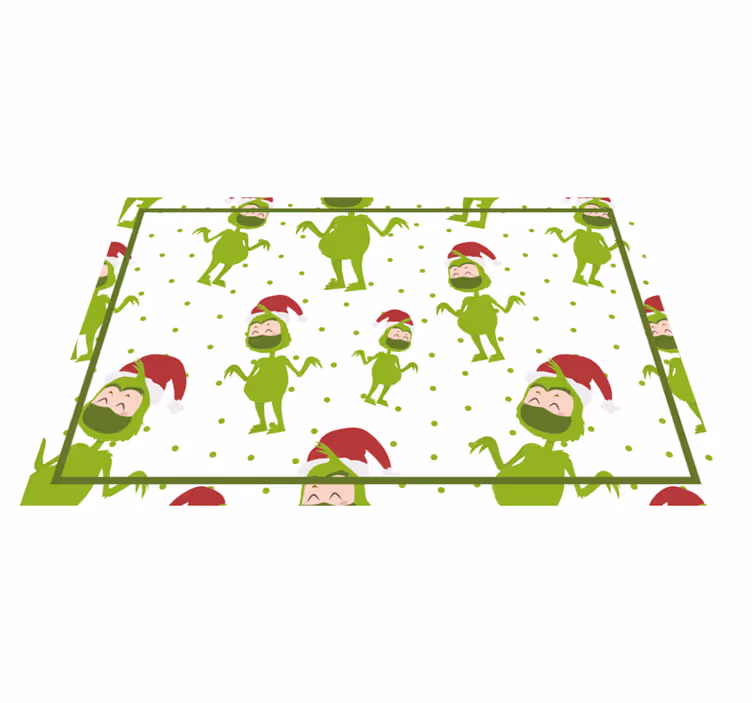 Iloiset grinch-hahmot jouluiseen pöytätablettiin - Tenstickers