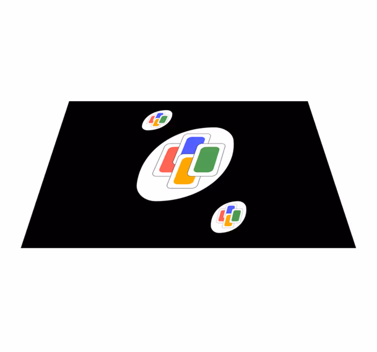 Alkuperäinen pöytätabletti eloisa geometrinen kuvasto - Tenstickers