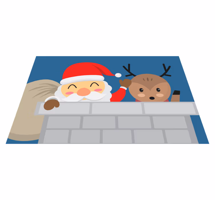 Joulupukin porot jouluinen pöytätabletti - Tenstickers