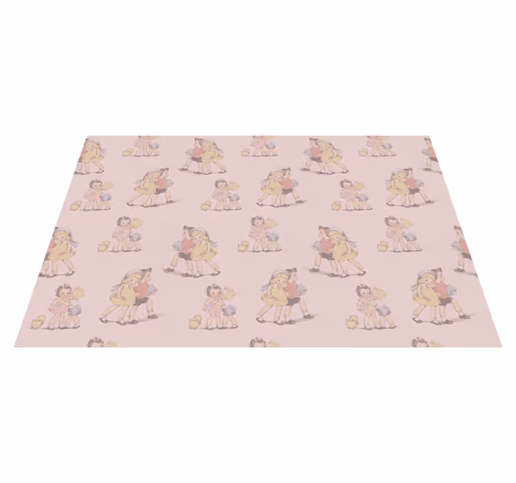 Vintage lasten kuvituspöytätabletti - Tenstickers