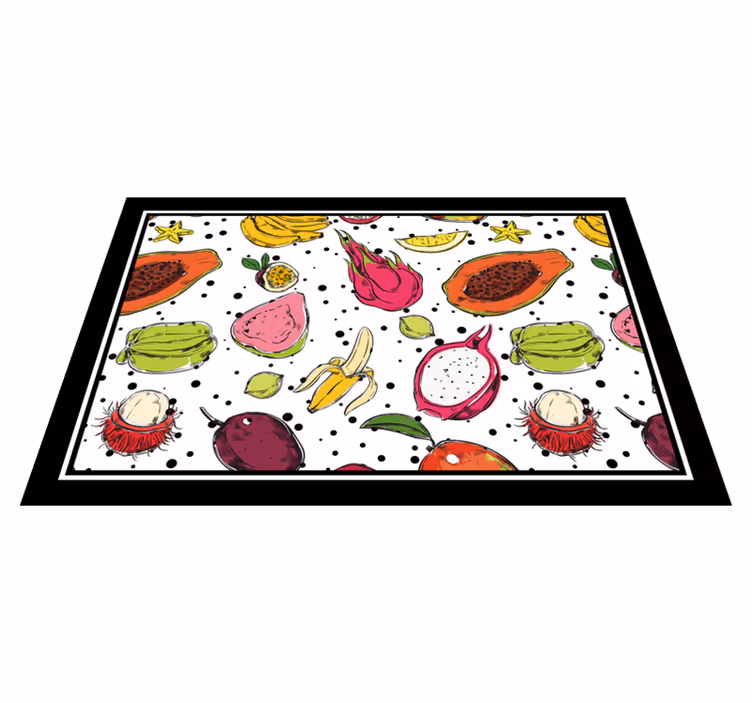 Alkuperäinen pöytätabletti eloisa hedelmämotiivi - Tenstickers