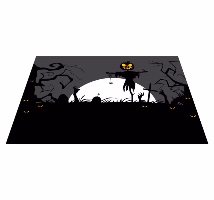 Kauhistuttava kurpitsan pelottaja halloween pöytätabletti - Tenstickers